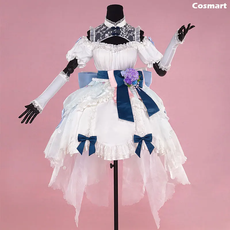 

[S]Anime Vocaloid Luotianyi Wedding Lolita Dress Uniform Halloween Cosplay costumes for women NEW 2018