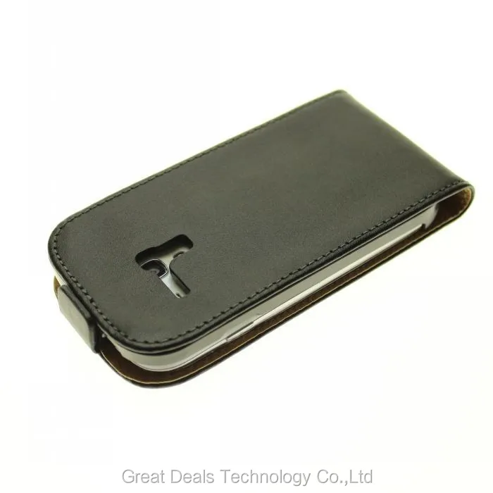 Чехол-книжка из натуральной кожи для samsung Galaxy S3 Mini i8190+ защита экрана