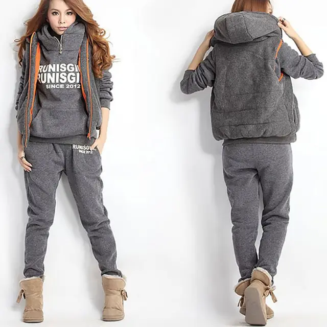 sweatpants and hoodie set womens