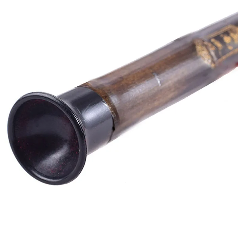 Accesorios musicales instrumento étnico chino negro bambú Bawu Pipe BaWu Flute Tune F desmontable