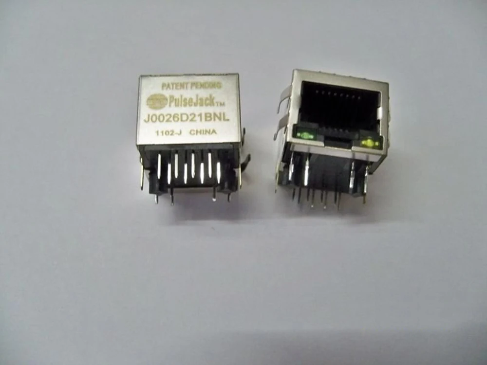 J0026D21BNL импульсный J0026D21 CONN MAGJACK 1 порт 100 BASE-TX 1x1 Tab-DOWN RJ45