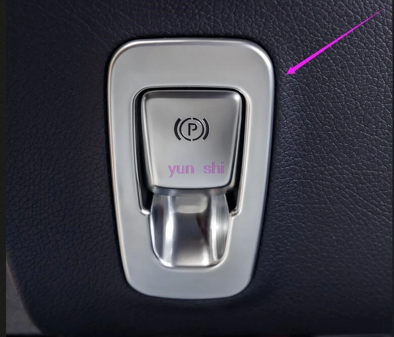 ABS Chrome Car Electrical Park Brake AUTO Hold Switch Decoration Covers Car-styling For Mercedes Benz GLC C E Class W205 W213
