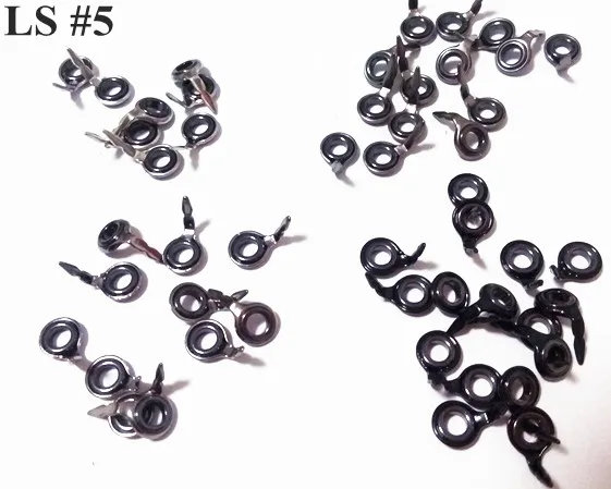 

LS #5 -- 20pcs Silver / Gun Smoke/ Black color Fishing Rod Repair Guide Fishing Rod Building