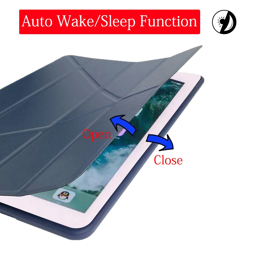 Case for iPad Mini 5 4 3 2 Case PU Leather Silicone Soft Back Cover with Stand Auto Sleep Smart Cover for iPad Mini4 mini5 Funda