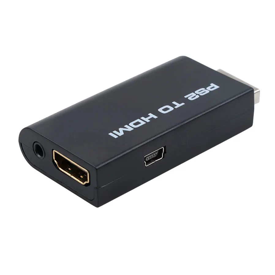 Kebidu для PS2 к преобразователь видеосигнала HDMI адаптер с 3,5 мм аудио Выход для HDTV мини игровой плеер HDMI высокого качества