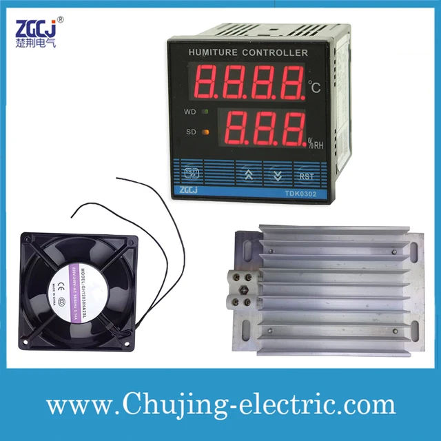 Digital Temperature and humidity controller with fan and heater TDK0302 ...