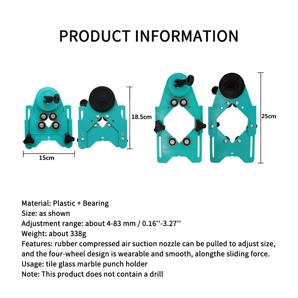 4-83 мм мраморная плитка отверстие локатор отверстие пилы для стекла открытие локатор Vidrio Agujero перфорации Herramienta Telha Localizador Buraco