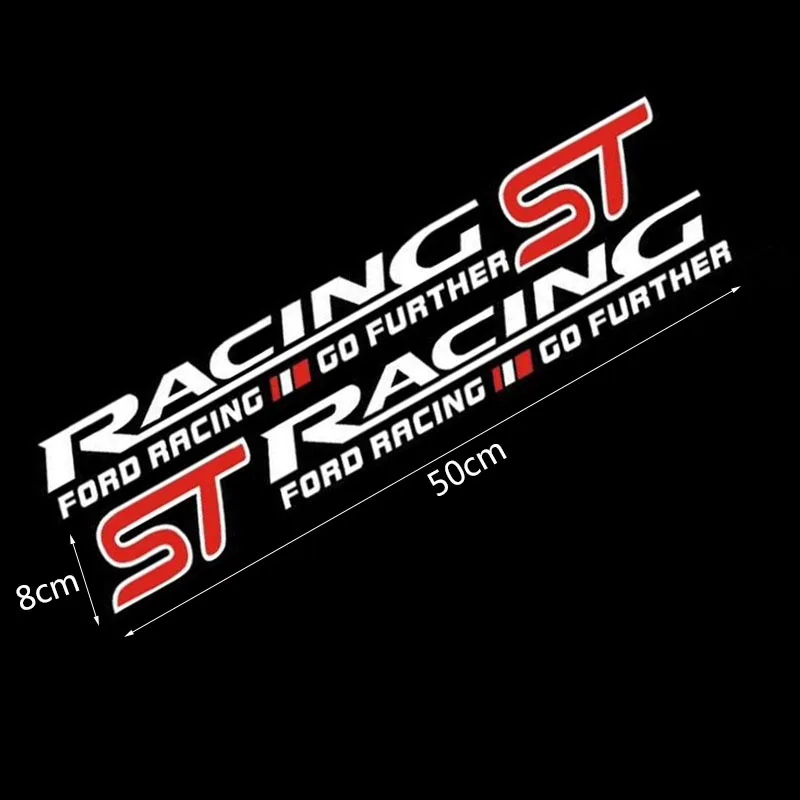 1 пара виниловых наклеек ST RACING Car Styling линия талии дверь рестайлинг автомобиля 50*8