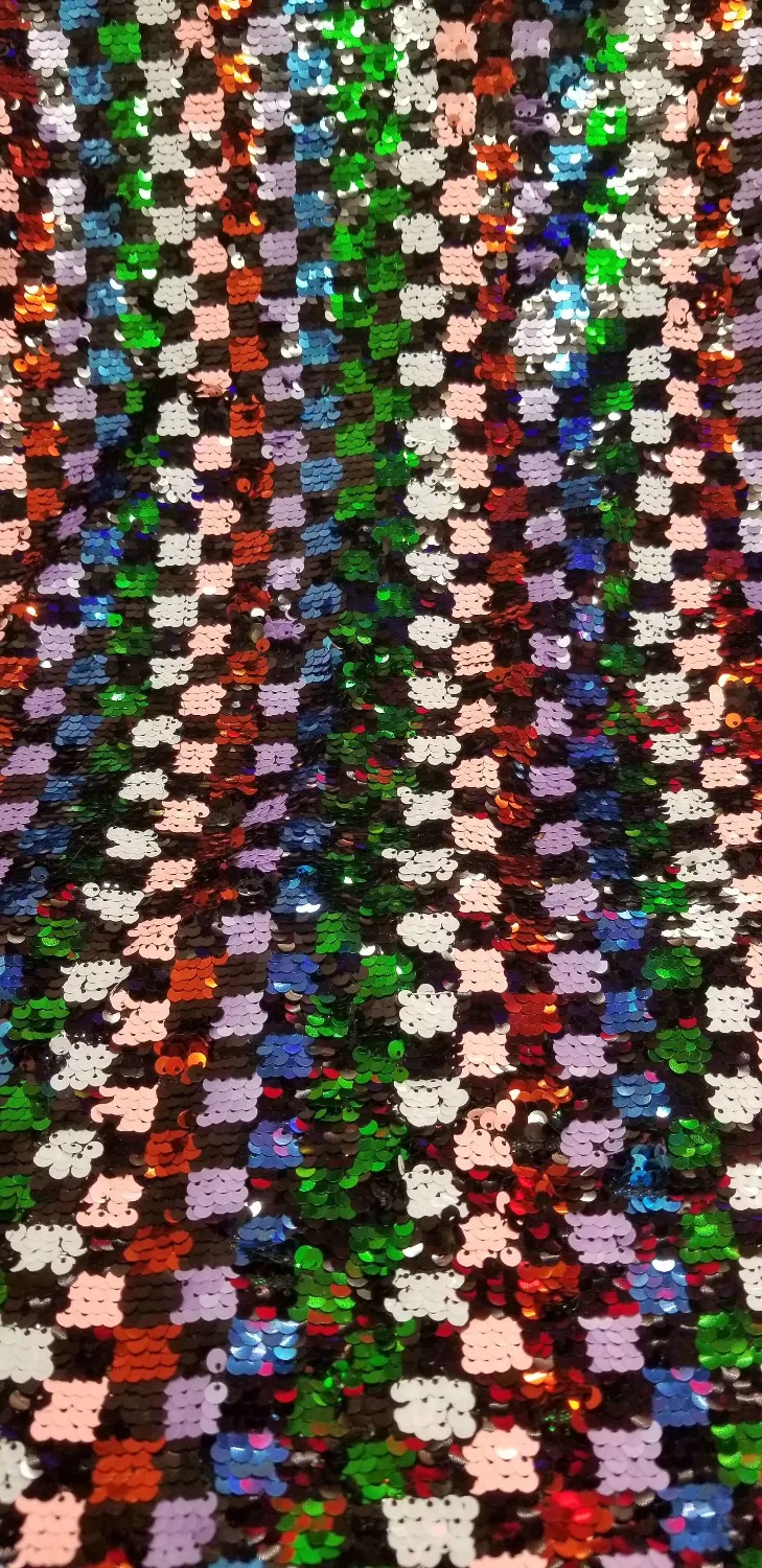 

Colourful african lace fabric 2018 high quality lace aso ebi mesh fabric Embroidered sequence Sequins nigerian swiss lace fabric