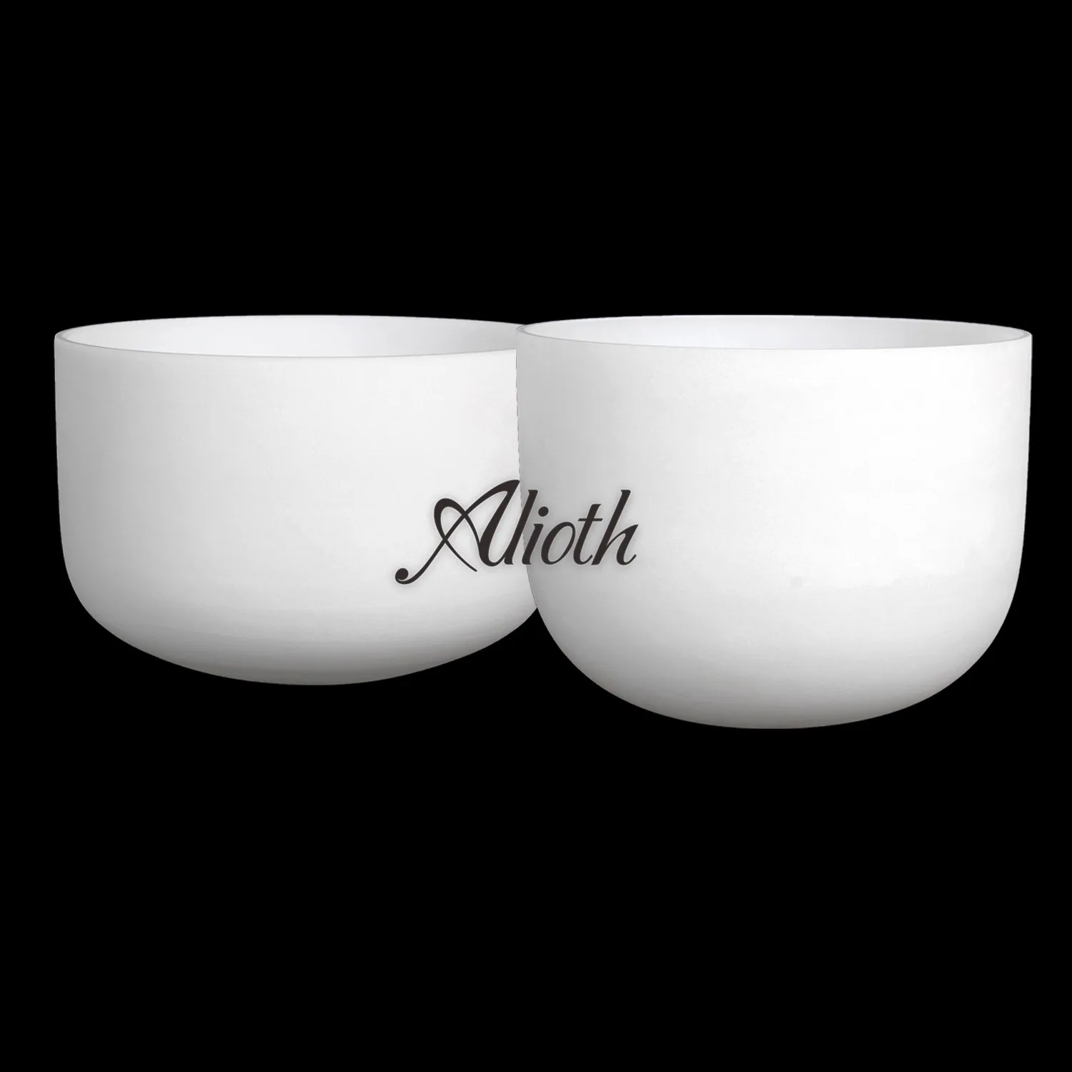 

12/14 Inch 2 PCs White Crystal Singing Bowl Set for Chakra Balancing/Yoga/Meditation/Sound Therapy