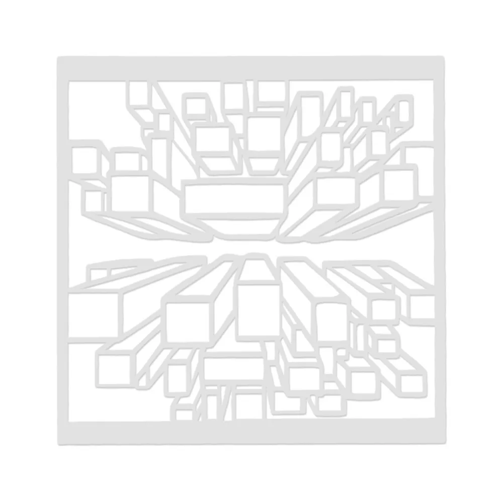 DIY торт ко дню рождения stencil квадратный пирог распылительная форма украшения печати SugarCraft Прямая поставка Mar29