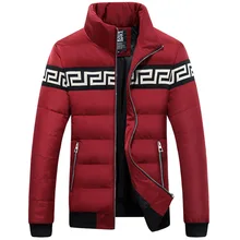 Men s jacket collar male Korean fashion Slim outwear Windbreaker Windproof warm Jackets Down Coats parka