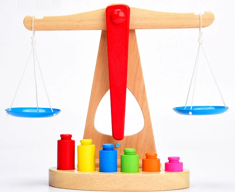 Деревянные весы Цифровой баланс Детские деревянные игрушки для детей Классические балансировочные игры блоки Обучающие математические игрушки ребенок обучающий подарок