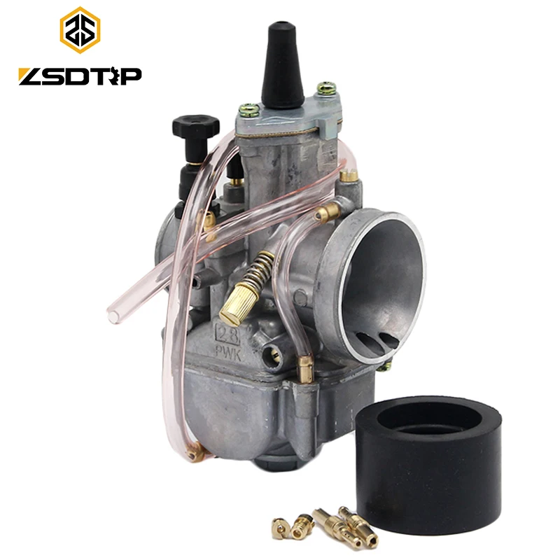 ZSDTRP Carburetor Motorcycle 2T Stroke Engine Parts Scooters Dirt Bike ATV 21 24 26 28 30 32 34mm with Power Jet Racing Moto