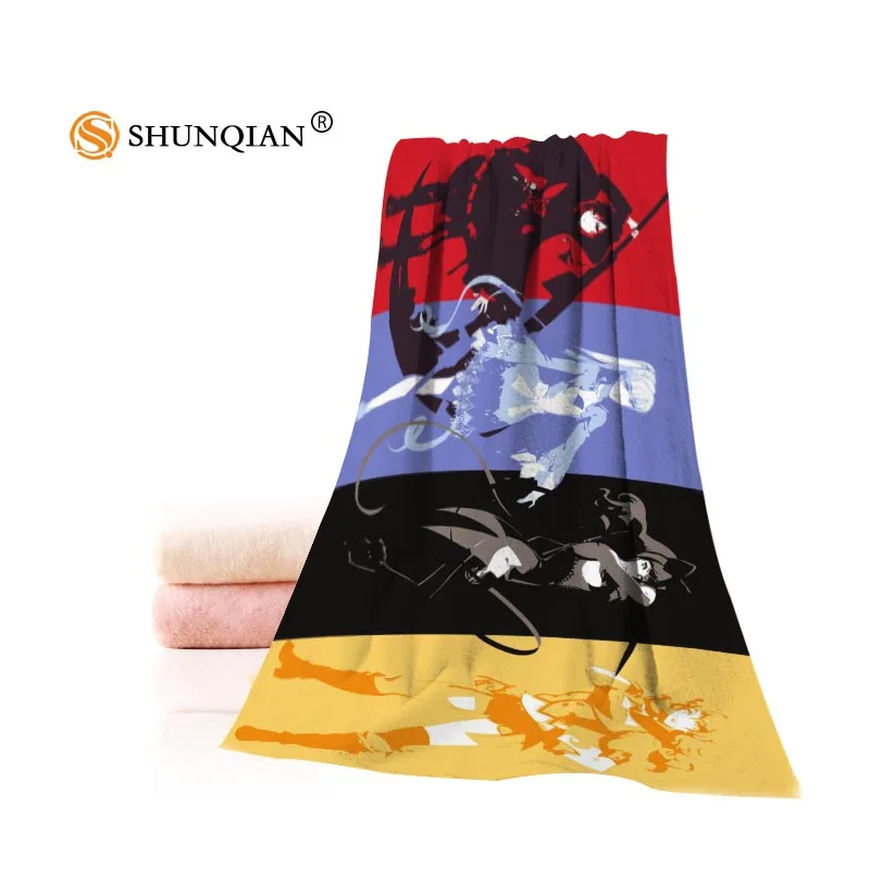 Заказное полотенце RWBY напечатанное хлопковое лицо/банные полотенца из микрофибры ткань 35X75 см, 70X140 см полотенце для душа s - Цвет: 2