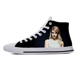 2019 Горячая Мода 3D Emma Roberts высокие кроссовки для мужчин/женщин Высокое качество 3D печать ручная повседневная обувь