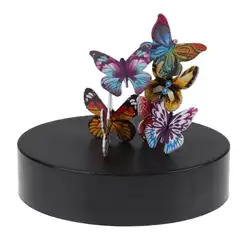 Красочные бабочки Магнитная Скульптура DIY головоломки игрушки рабочего украшения подарки Детские настольные украшения