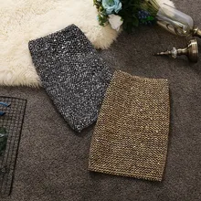 Летние Новые блестящие женские юбки с блестками, однотонные, сексуальные, для ночного клуба, эластичные женские юбки наивысшего качества