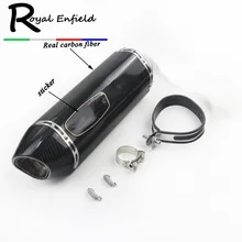 Universal motorcycle pipe exhaust Motorcycle Exhaust Pipe carbon fiber Muffler CBR500 GSXR600/750GSX250RZX-6R R6