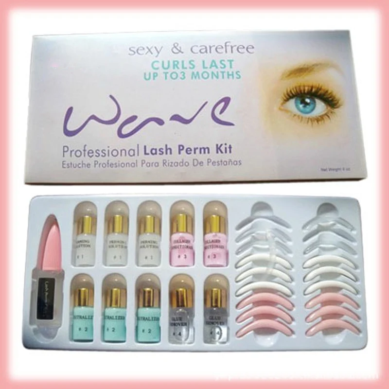 

Eyelash Perm Kit Super Curling Wave Lotion False Eyelashes Curls Last Up T0 3 Months Perming Eye Lashes Permanent Makeup Set