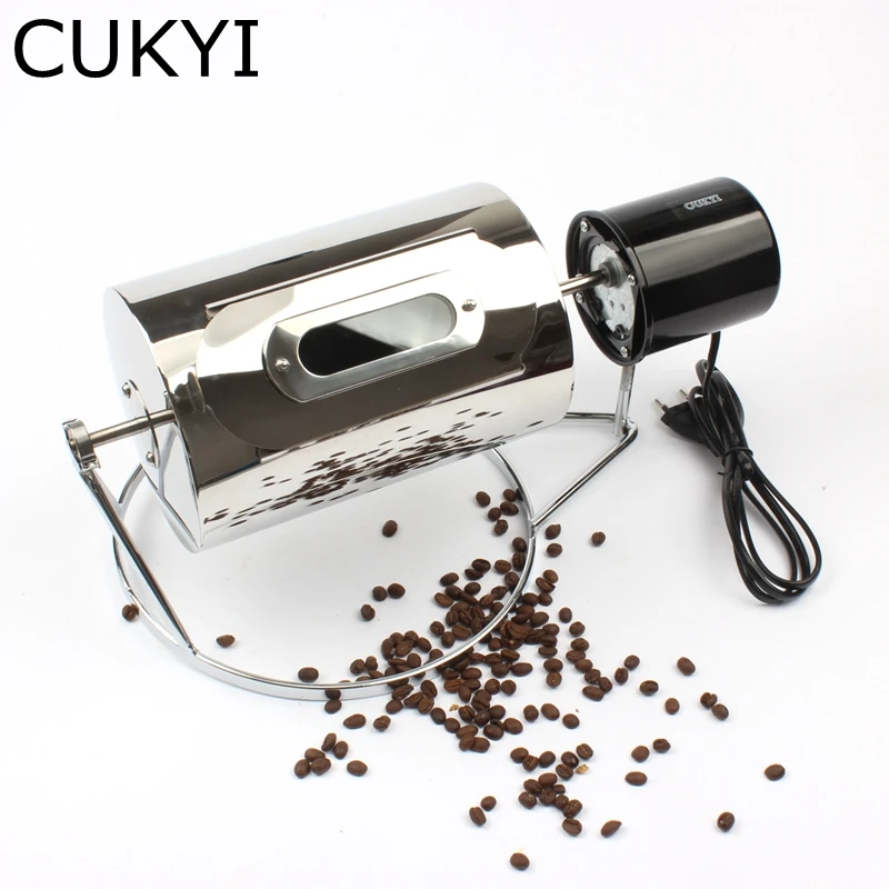 Kaufen CUKYI 110 V 220 V Haushalt elektrische Kaffee Röster 40W power edelstahl kaffeebohne braten maschine