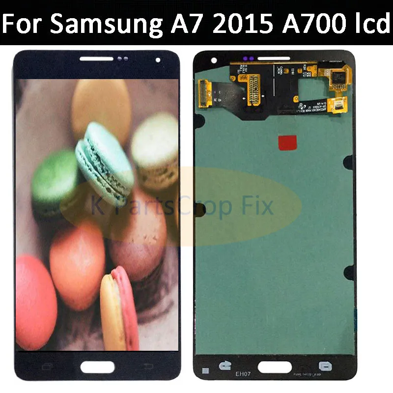 5 &quotНовый Супер amoled Замена LCDs для SAMSUNG GALAXY A7 2015 LCD A700 A700F ЖК дисплей дигитайзер