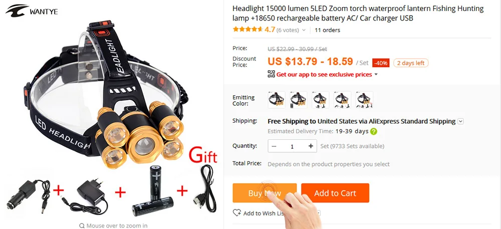 zoom headlamp