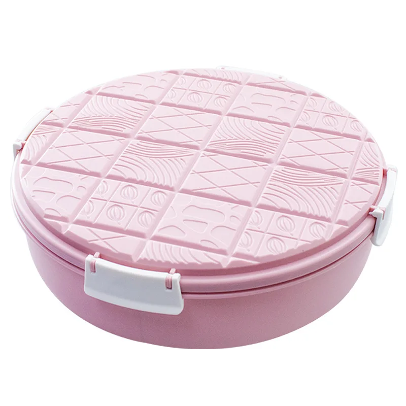 Коробка для фруктов Однослойная/двухслойная Бытовая корзина для орехов и сухофруктов коробка для конфет контейнер для хранения пищевых продуктов пластиковый чехол для фруктов Органайзер - Цвет: Pink Single layer