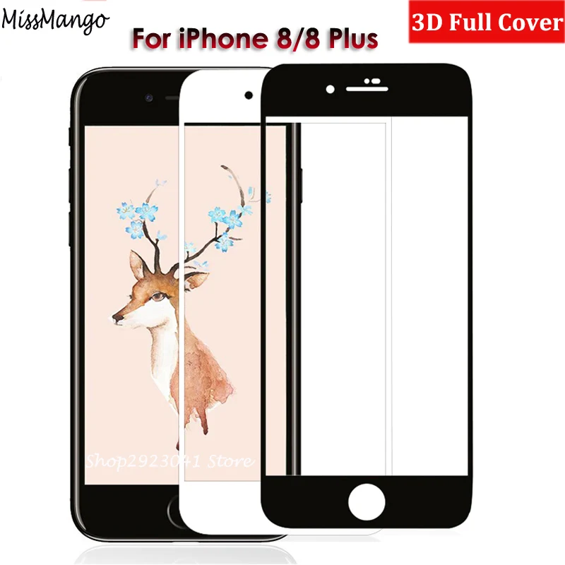 For Apple iPhone 8 Screen Protector For iPhone 8 Plus 8Plus Full cover