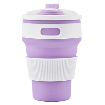 

Newly Collapsible Silicone Folding Cup Hot Coffe Tea Bottle Reusable Leak Proof for Outdoor Travel Daily