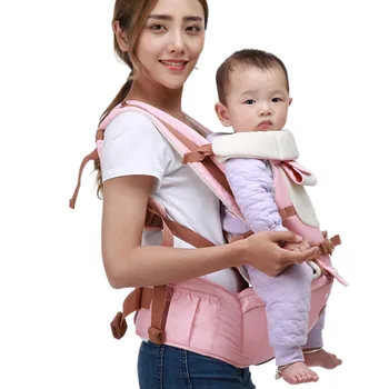

Cotton Baby Backpack Infant Baby Carrier Sling Wrap Comfortable Breathable Multi-function Strap