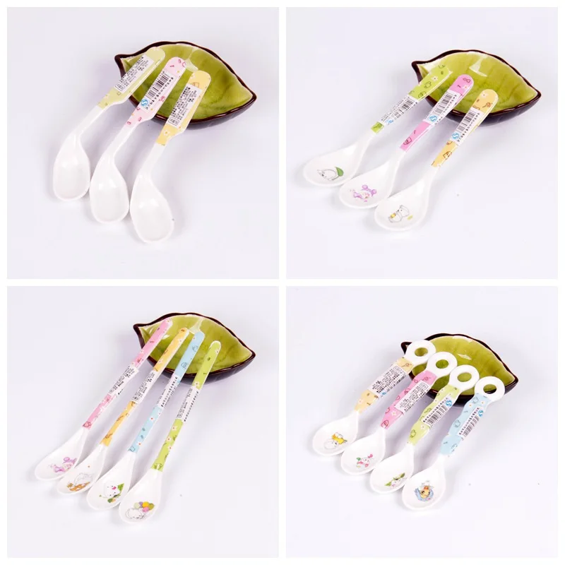 

Baby Food Dispensing Spoon BPA Free Infant Training Soft Spoons For Milk Bottle Tableware