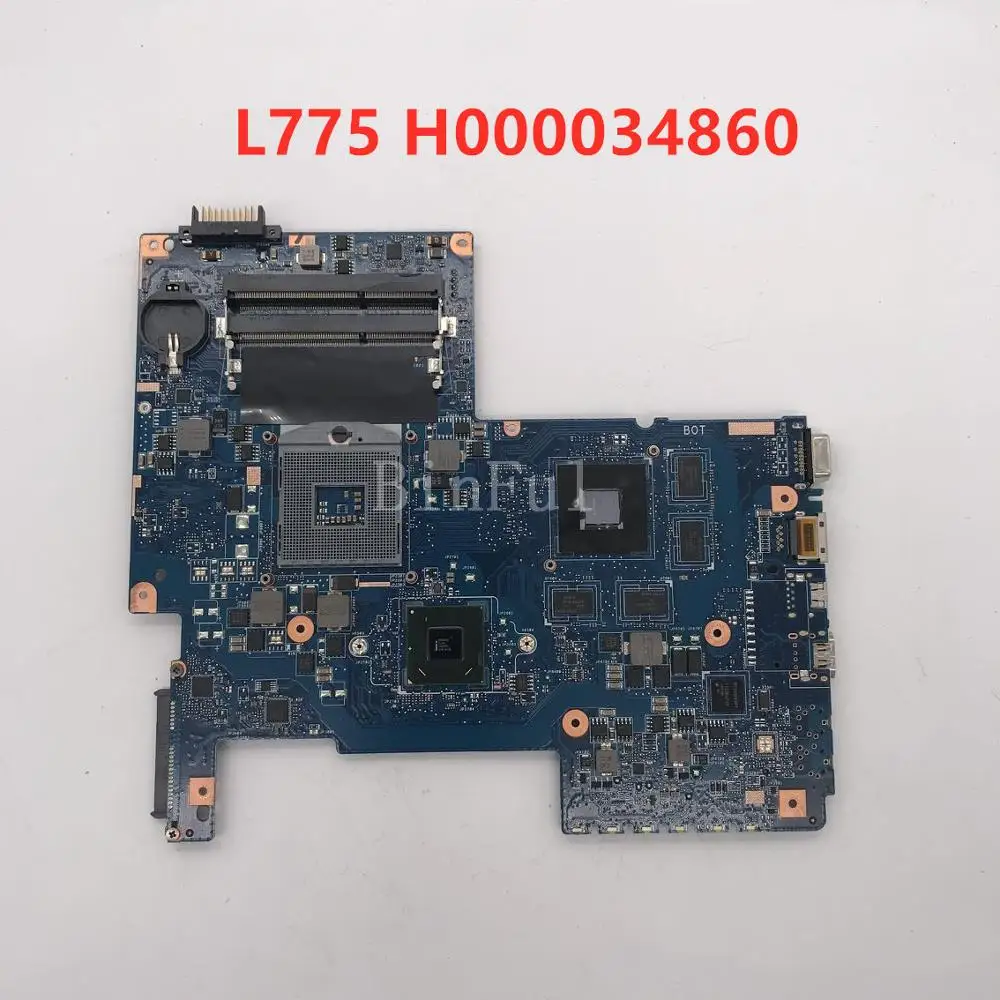 Материнская плата для ноутбука Toshiba Satellite L775 H000034860 08N1-0NA1J00 HM65 DDR3 GT525M 100% | Отзывы и видеообзор