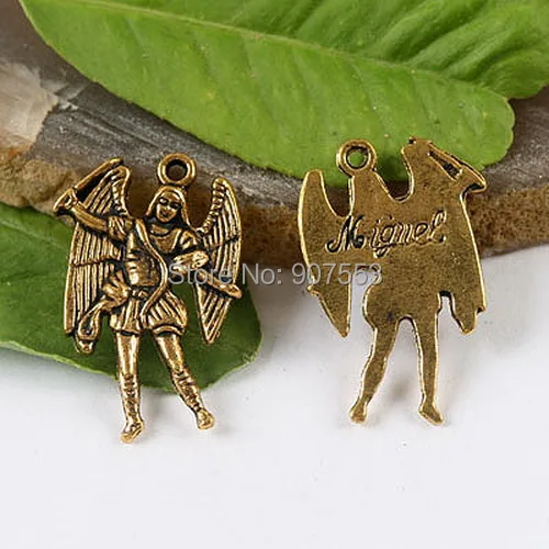 

16pcs dark gold tone 7 archangels charms to pick by yourself