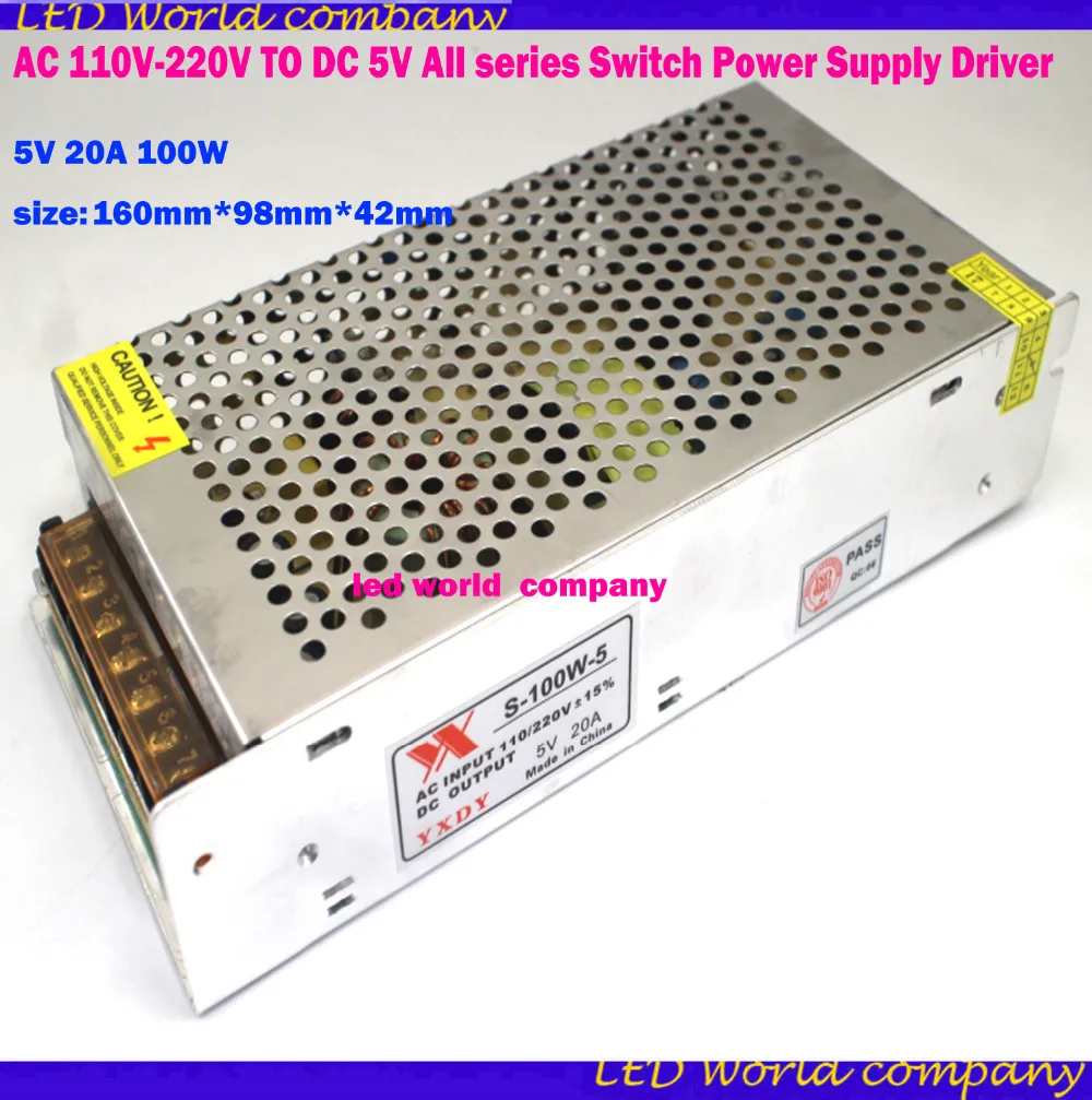 Прямая поставка с завода AC 850 V-240 V DC/DC 5V полный спектр импульсный источник питания адаптер питания драйвера Светодиодные ленты светильник