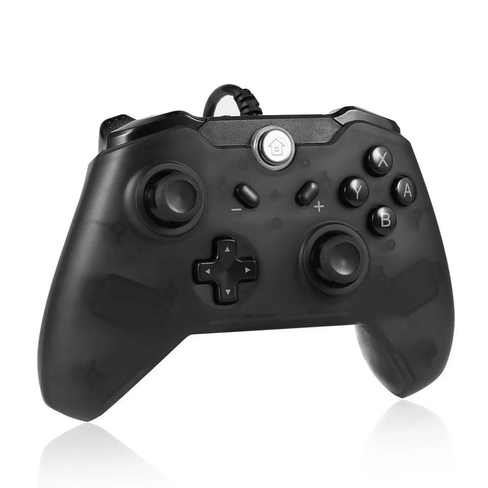 

2PCS Fashion Black USB Wired Game Controller For Switch Easy To Hold Switch wired handle Compatible For SWITCH Host
