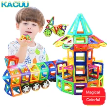 58-158 PCS Tamanho Grande Conjunto Modelo de Construção Designer & Construção Magnético Brinquedo Magnético Plástico Blocos Brinquedo Educativo Para caçoa o Presente