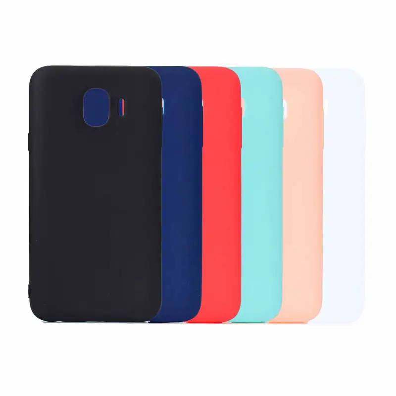 

Luxury Candy Solid Color Matte TPU Case for Samsung Galaxy J4 2018 Silicone Soft Cover For Coque Samsung J4 2018 J400 case