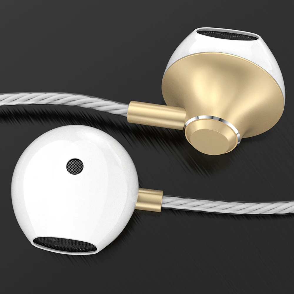

Brand Wired Earbuds Headphones 3.5mm In Ear Earphone Earpiece With Mic Stereo Headset 5 Color For Samsung Xiaomi Phone Computer