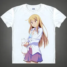 Sakurasou T shirts Pet kawaii Japanese Anime t shirt Manga Shirt Cute Cartoon shiina mashiro Cosplay