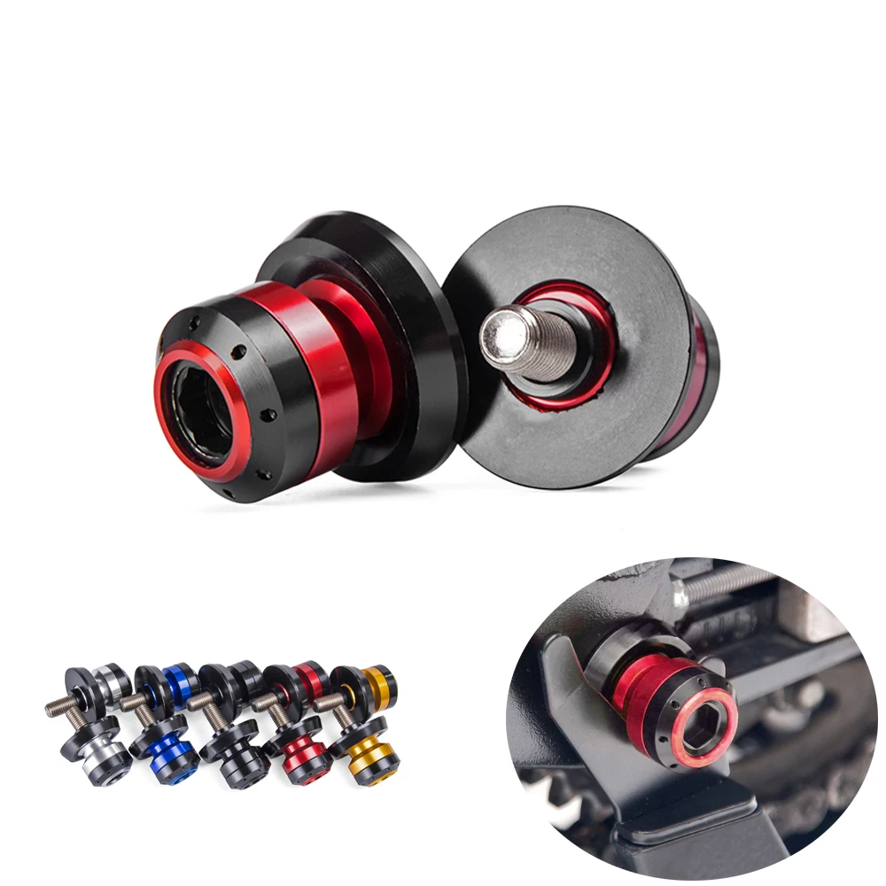 

M6 For Yamaha MT09 MT-09 R1 R3 R6 CNC Aluminum Motorcycle Accessories Swingarm Spools Slider 6mm Swing arm Stand Screws