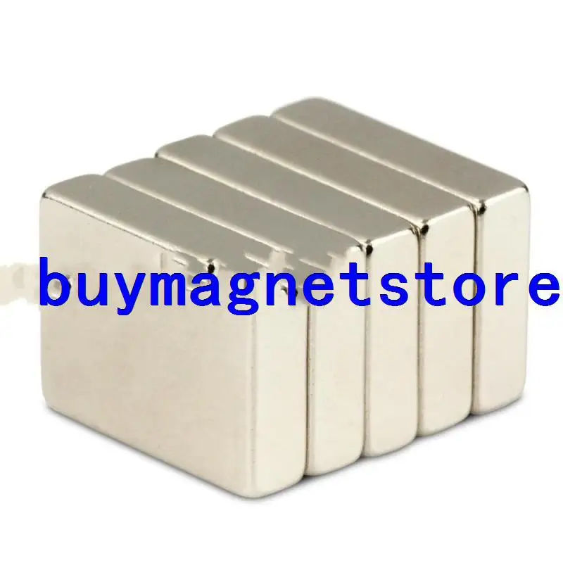 

50 pcs Strong N35 Block Slice Magnets 20 mm x 15 mm x 5 mm Cuboid Rare Earth Neodymium 20*15*5