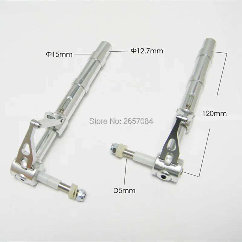 

Metal pneumatic telescopic landing gear metal shock absorber foot, D12MM size 120MM, suitable for rc model landing gear parts