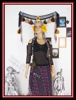 

Transparent thin belly dance top tribal belly dance top CUH02