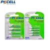 8 piezas PKCELL 4 piezas AA batería de 2200 mAh y 4 piezas 850 mAh NIMH de 1,2 V AAA batería recargable la baja descarga baterías batteria ► Foto 2/4