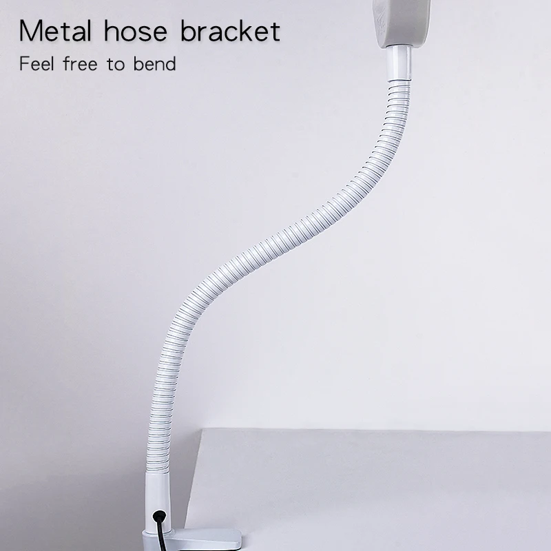  Flexible 3X Lamp Magnifier Clip-on Table Top Desk LED Reading Large Lens Illuminated Magnifying Gla - 4000151289810