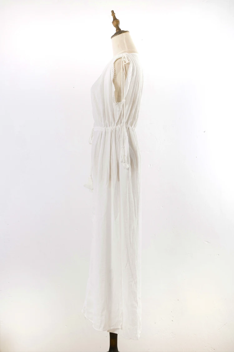 Womens V-Neck Cut Loose Bathing Suit Swimsuit Cover Ups Beach Dress Womens V-Neck Cut Loose Bathing Suit Swimsuit Cover Ups Beach Dress