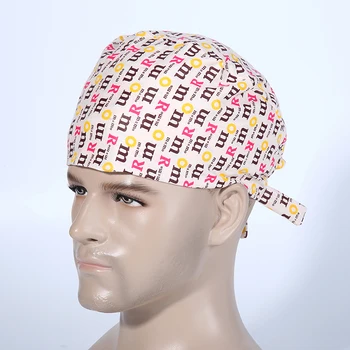 

2020 Direct Selling Medical Scrubs Women 2020 Cotton Surgical Caps Man ,doctor And Nurse Medical 100% Print Cap 2020047