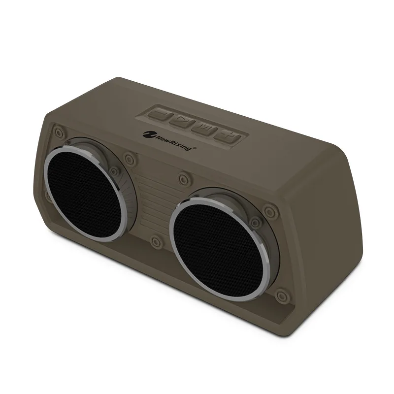 Водонепроницаемый Портативный Беспроводной Bluetooth Динамик Hi-Fi стерео Саундбар Поддержка TF USB FM Музыкальный колонки сабвуфер для компьютера телефона - Цвет: gray speaker