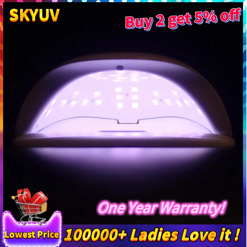 

SUNX 54W LED Nail Dryers Auto Sensing Machine Cure UV Gel LCD Time Display Motion Dryer For Curing Gel Polish Nail Art Tools